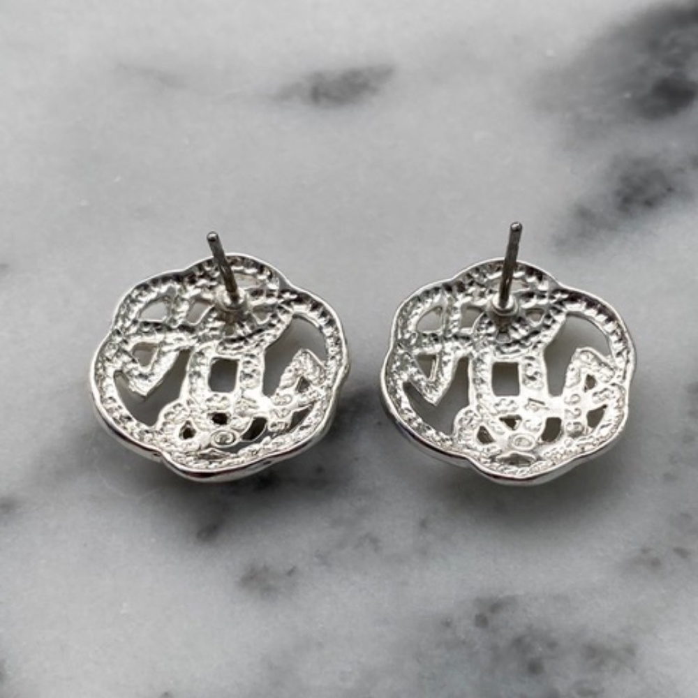 Solid Sterling Silver Celtic Knot Earrings - image 3